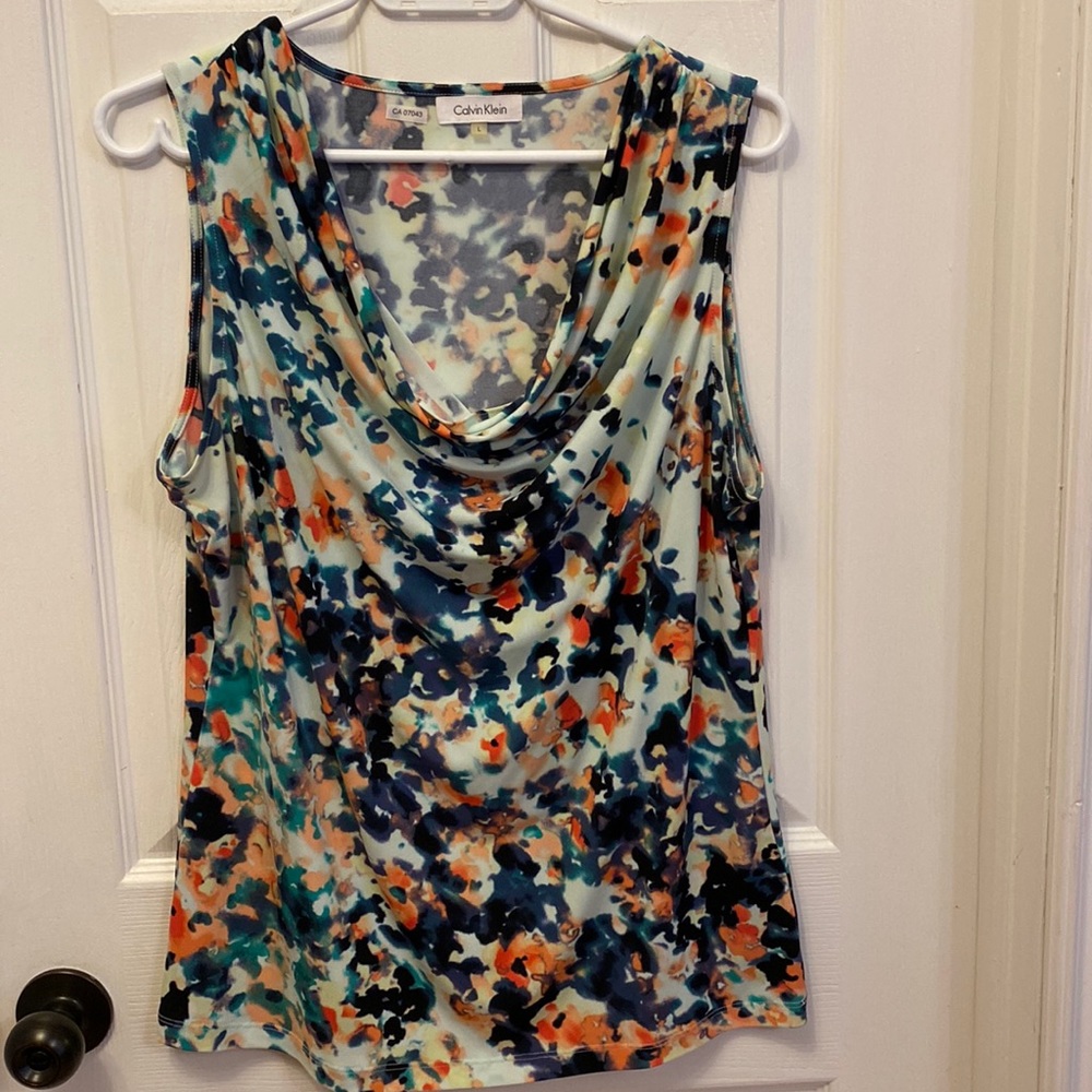 Calvin klein scoop neck sleeveless top